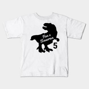 Dinosaur Five Birthday Kids T-Shirt